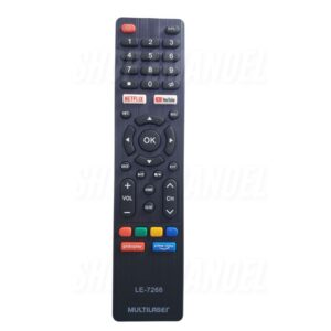 Controle Smart Tv Multilaser Tl020 Tl024 Tl032 Tl043 LE-7266