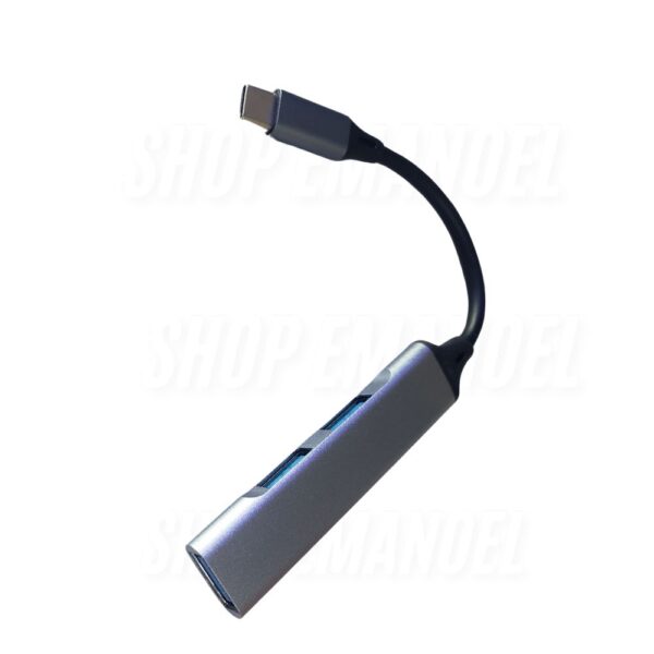 Hub Filtro USB - 3 USB - Entrada TYPE C - 3,5cm - CBO-30003 - Image 2