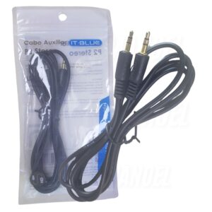 Cabo de Áudio Auxiliar P2 Stereo 1.50 metros LE-804